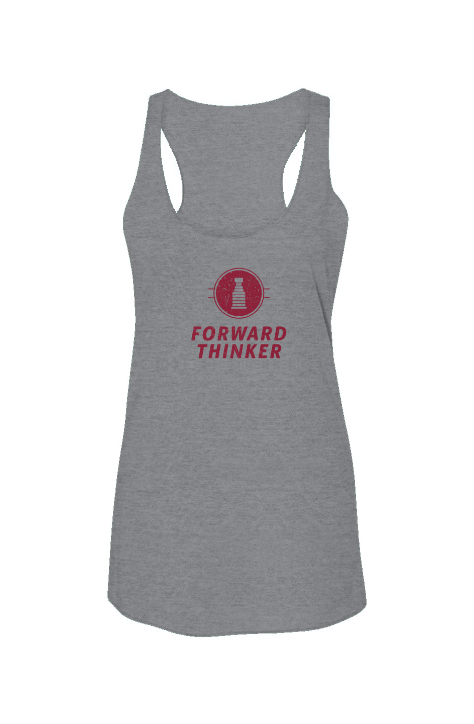 Forward Thinker Racerback Barn Tank Grey | Barn Garb Hockey Threads