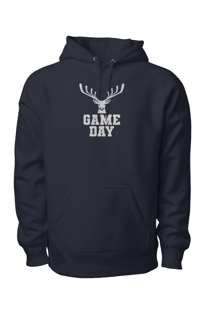 Game Day Buck Legend Heavyweight Hoodie Navy Blue | Barn Garb Hockey Threads