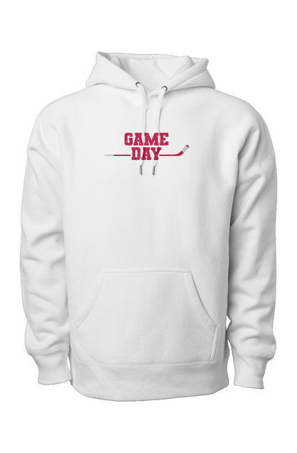 Game Day Legend Heavyweight Hoodie White | Barn Garb Hockey Threads