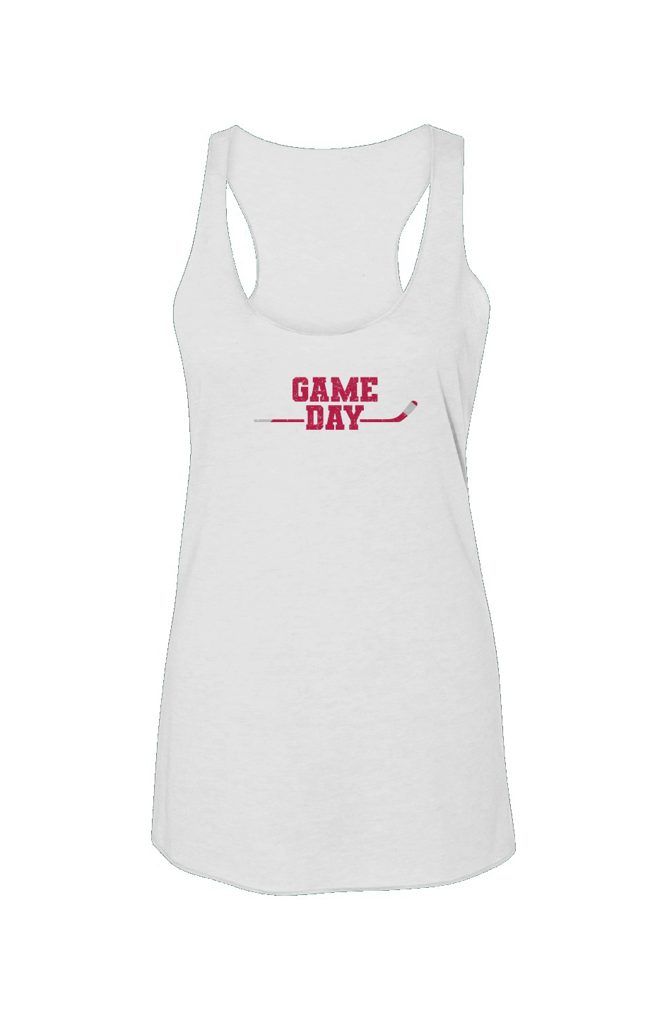 Game Day Racerback Barn Tank White | Barn Garb Hockey Threads