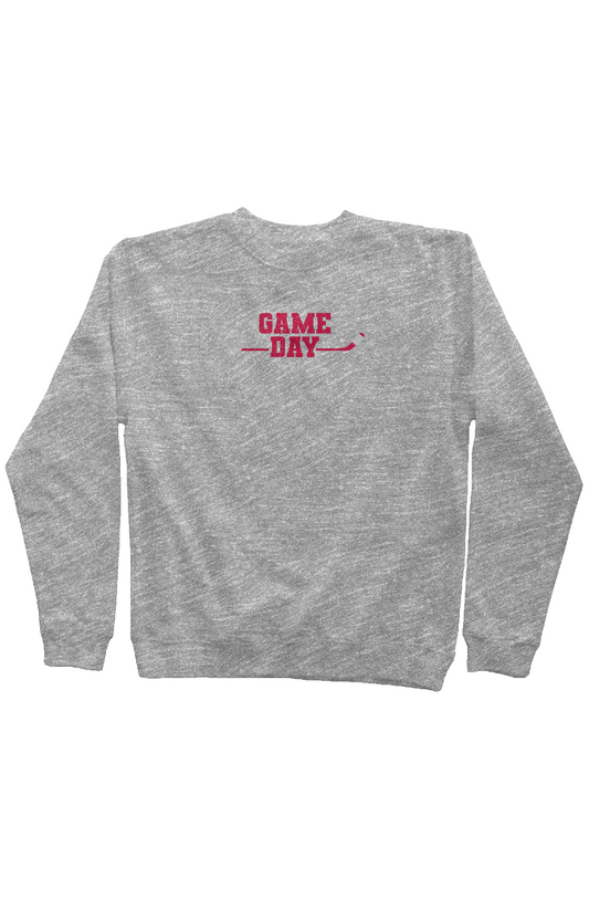 Game Day Rinkside Crewneck Sweatshirt Grey | Barn Garb Hockey Threads