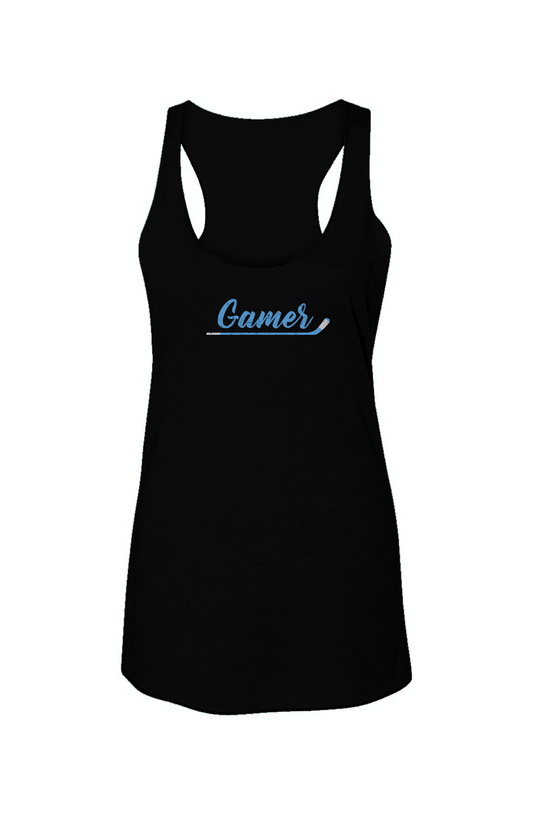 Gamer Racerback Barn Tank Black | Barn Garb Hockey Threads