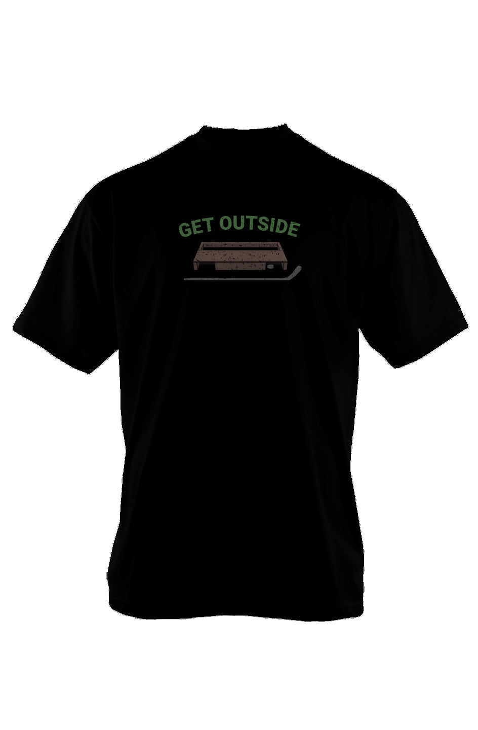 Get Outside 90s Throwback Tee Black | Barn Garb Hockey Threads