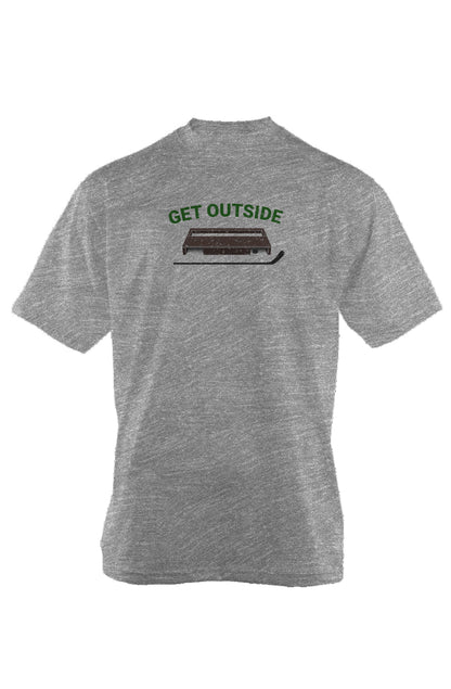 Get Outside 90s Throwback Tee Grey | Barn Garb Hockey Threads