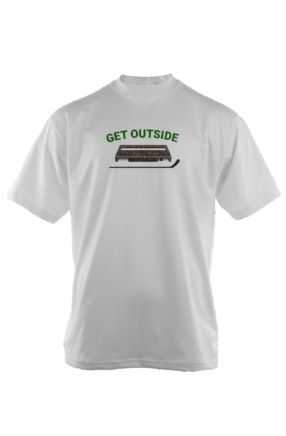 Get Outside 90s Throwback Tee White | Barn Garb Hockey Threads