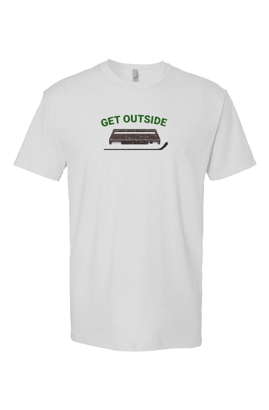 Get Outside Breakaway Performance Tee White | Barn Garb Hockey Threads