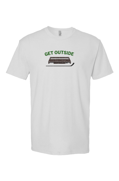 Get Outside Breakaway Performance Tee White | Barn Garb Hockey Threads
