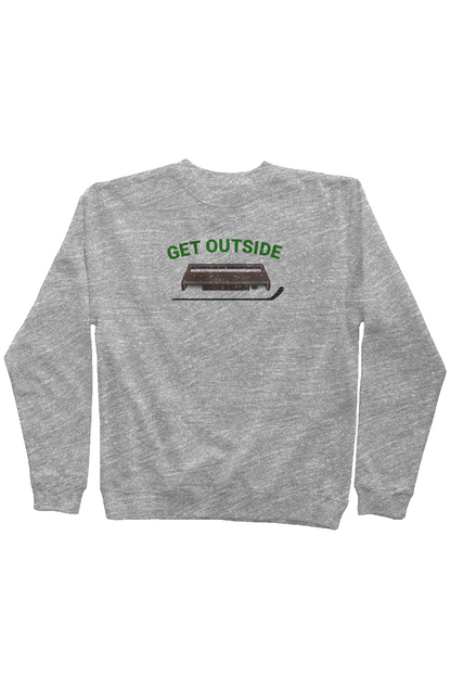 Get Outside Rinkside Crewneck Sweatshirt Grey | Barn Garb Hockey Threads