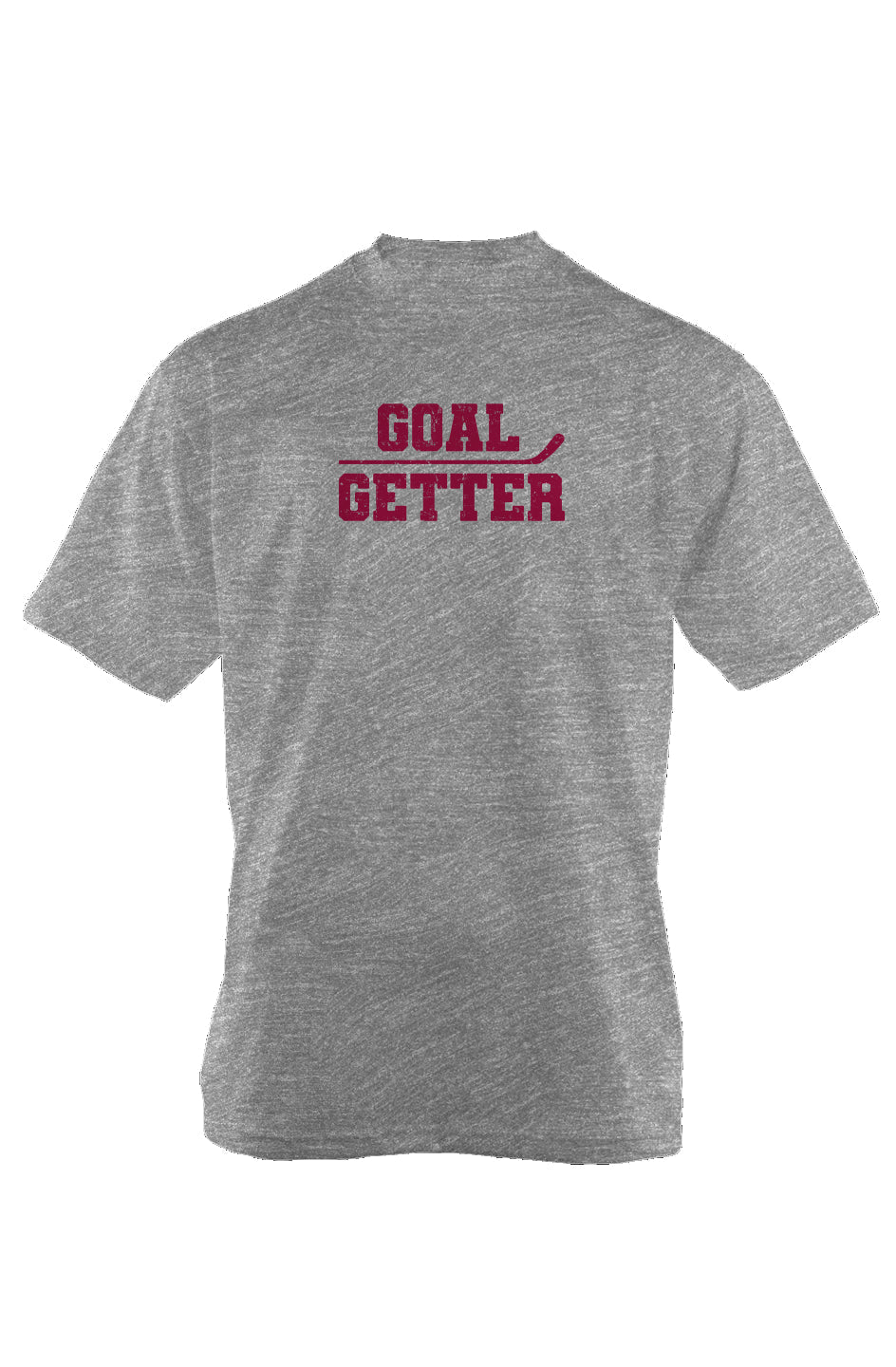 Goal Getter Stick 90s Throwback Tee Grey | Barn Garb Hockey Threads