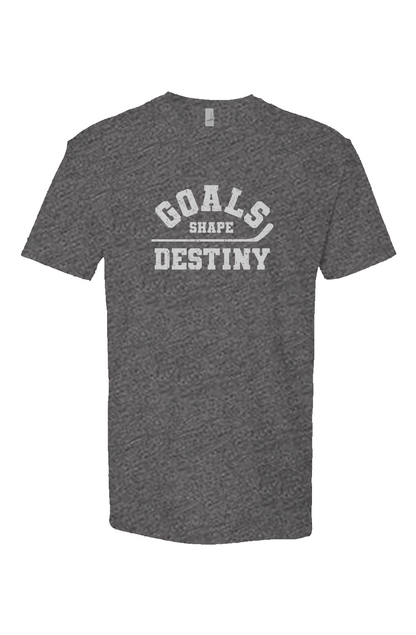 Goals Shape Destiny Breakaway Performance Tee Heather Heavy Metal Grey | Barn Garb Hockey Threads