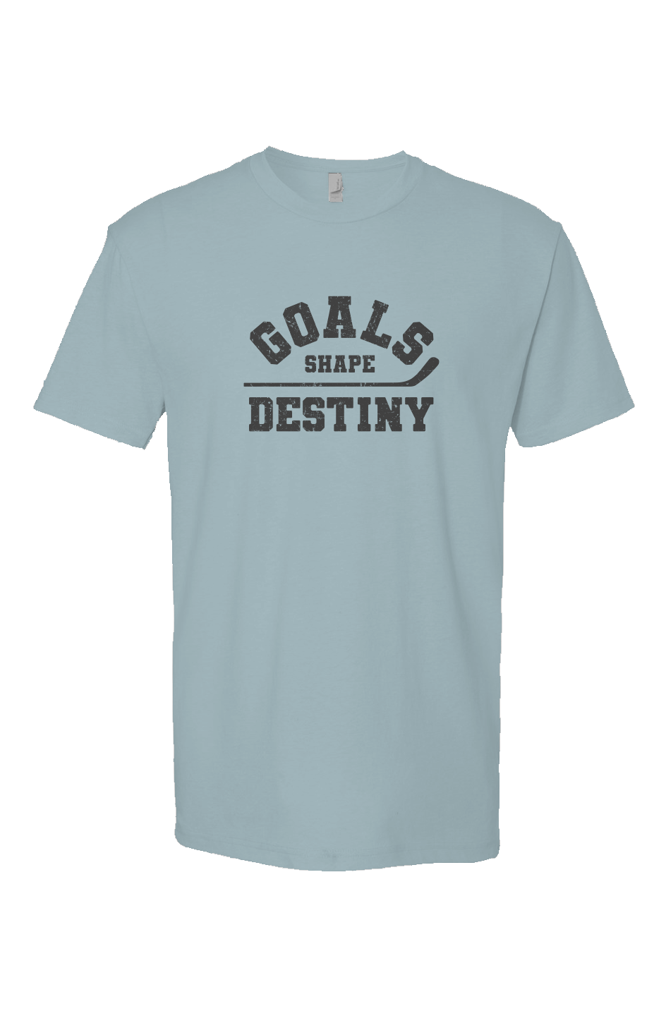 Goals Shape Destiny Breakaway Performance Tee Ice Blue | Barn Garb Hockey Threads