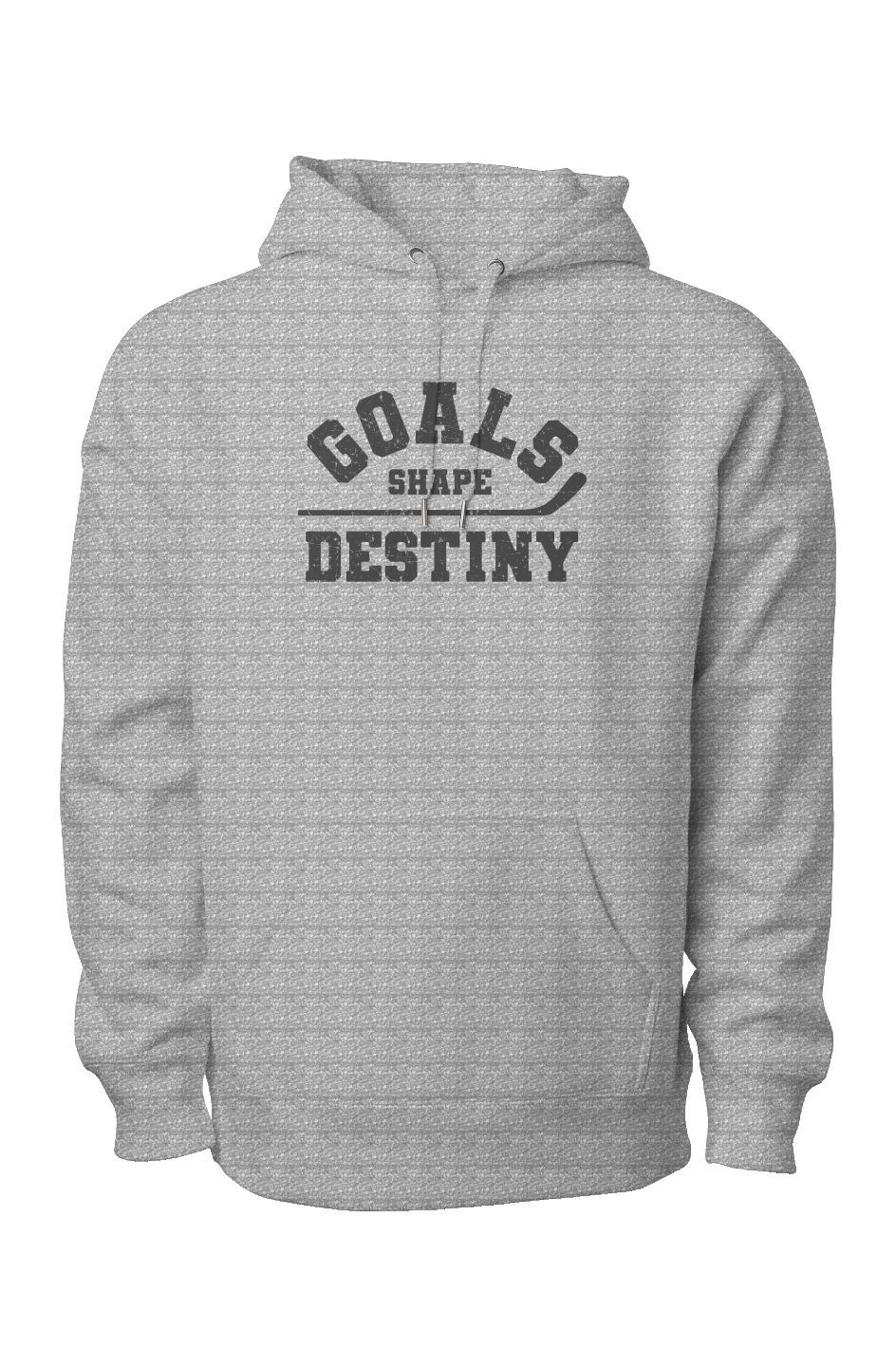 Goals Shape Destiny Legend Heavyweight Hoodie Grey | Barn Garb Hockey Threads