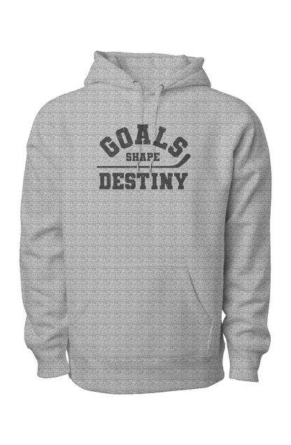 Goals Shape Destiny Legend Heavyweight Hoodie Grey | Barn Garb Hockey Threads