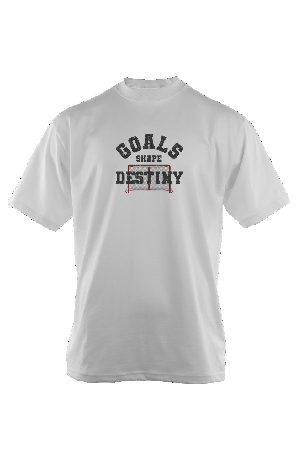Goals Shape Destiny Net 90s Throwback Tee White | Barn Garb Hockey Threads