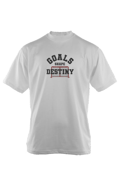 Goals Shape Destiny Net 90s Throwback Tee White | Barn Garb Hockey Threads
