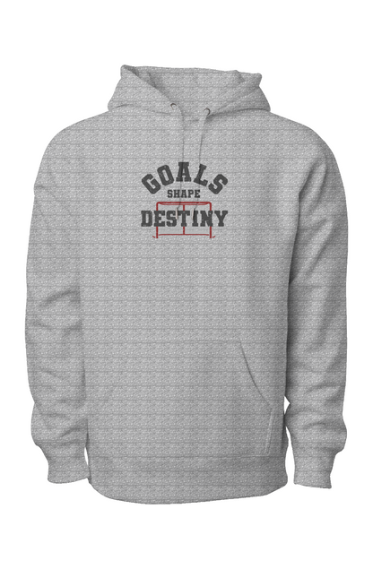 Goals Shape Destiny Net Legend Heavyweight Hoodie Grey | Barn Garb Hockey Threads