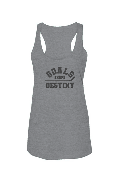 Goals Shape Destiny Racerback Barn Tank Grey | Barn Garb Hockey Threads