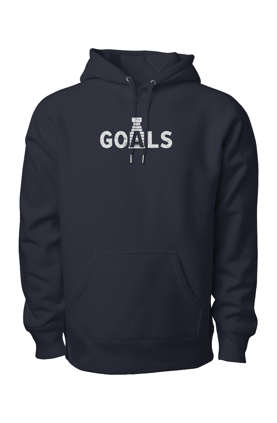 Goals Stanley Cup Legend Heavyweight Hoodie Navy Blue | Barn Garb Hockey Threads