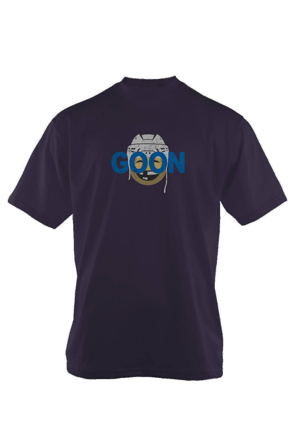 Goon 90s Throwback Tee Navy Blue | Barn Garb Hockey Threads
