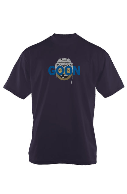 Goon 90s Throwback Tee Navy Blue | Barn Garb Hockey Threads