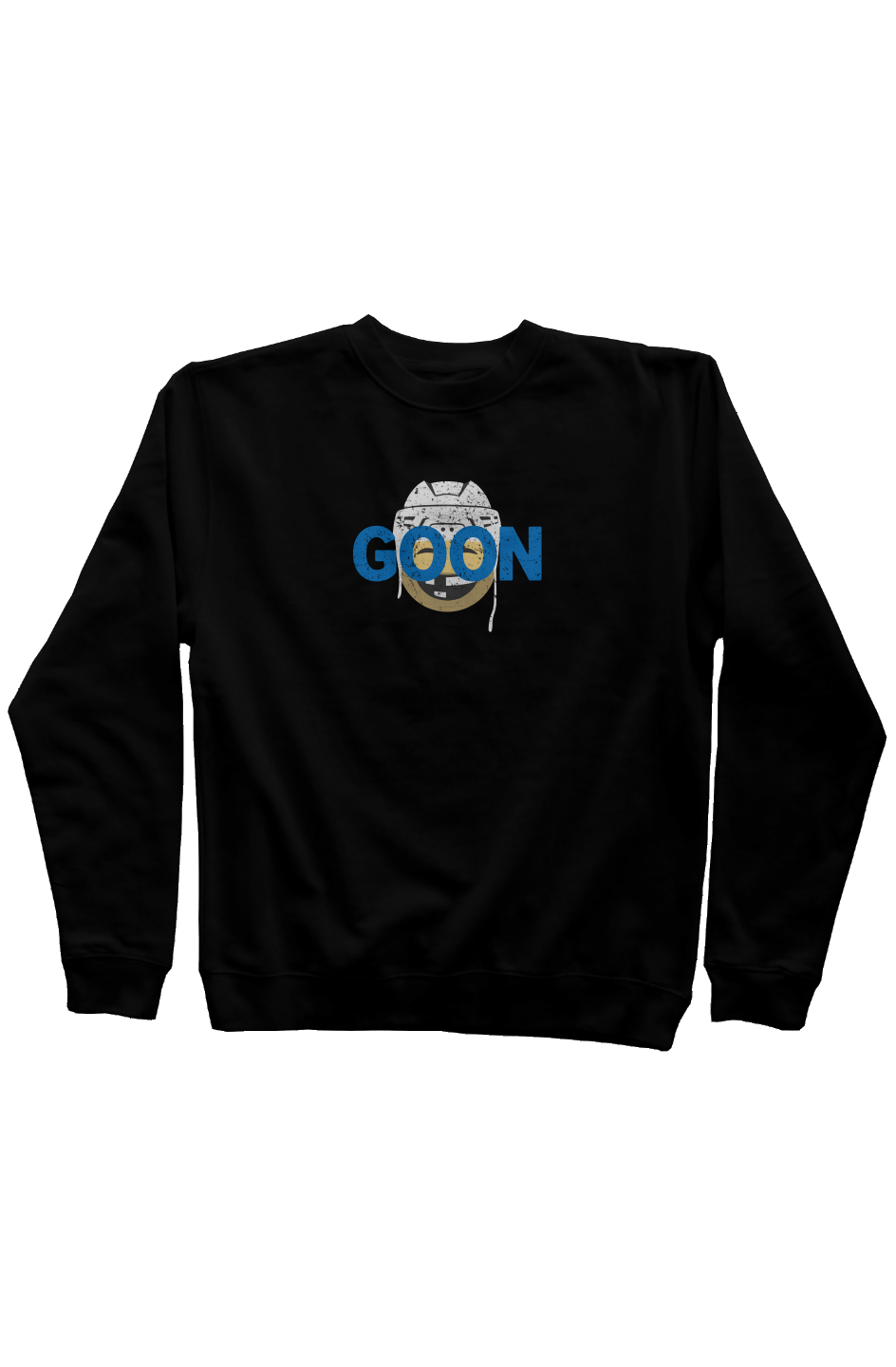 Goon Rinkside Crewneck Sweatshirt Black  | Barn Garb Hockey Threads