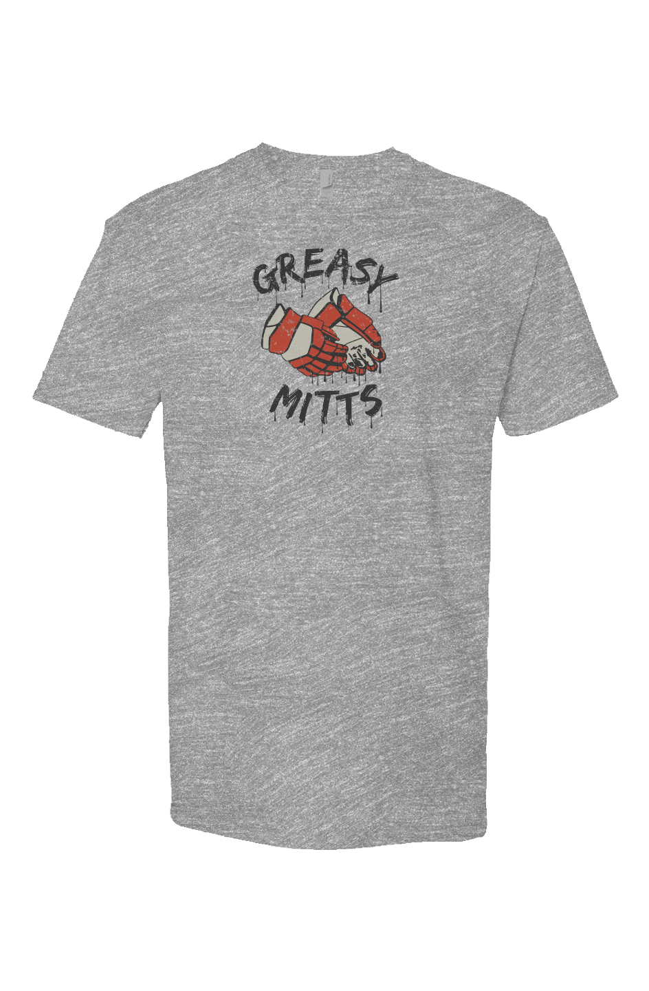 Greasy Mitts Breakaway Performance Tee 
Grey | Barn Garb Hockey Threads