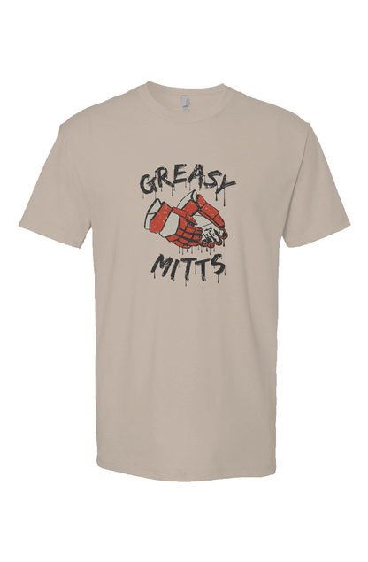 Greasy Mitts Breakaway Performance Tee Sand | Barn Garb Hockey Threads