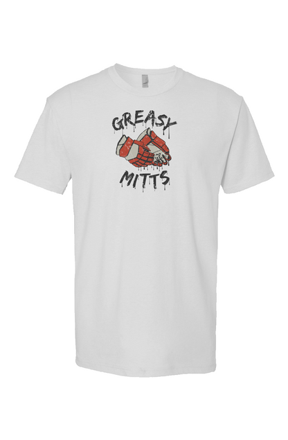 Greasy Mitts Breakaway Performance Tee White | Barn Garb Hockey Threads