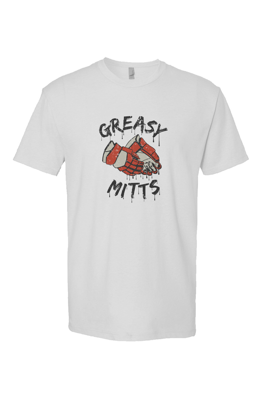 Greasy Mitts Breakaway Performance Tee White | Barn Garb Hockey Threads