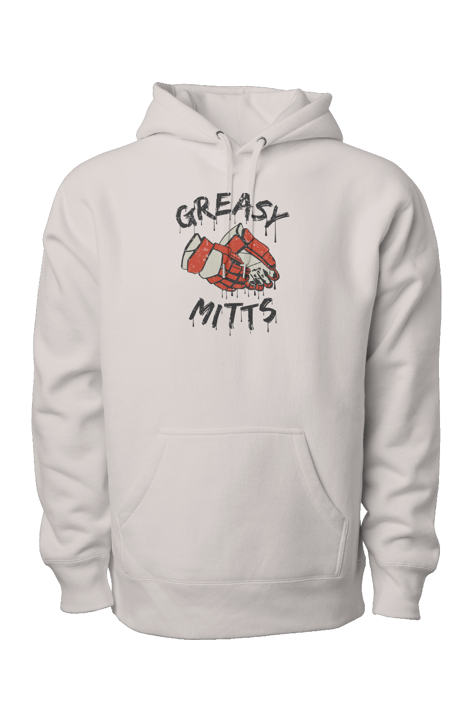 Greasy Mitts Legend Heavyweight Hoodie Bone | Barn Garb Hockey Threads
