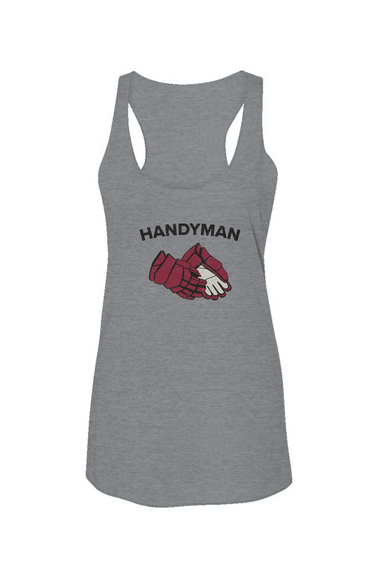 Handyman Racerback Barn Tank Grey | Barn Garb Hockey Threads