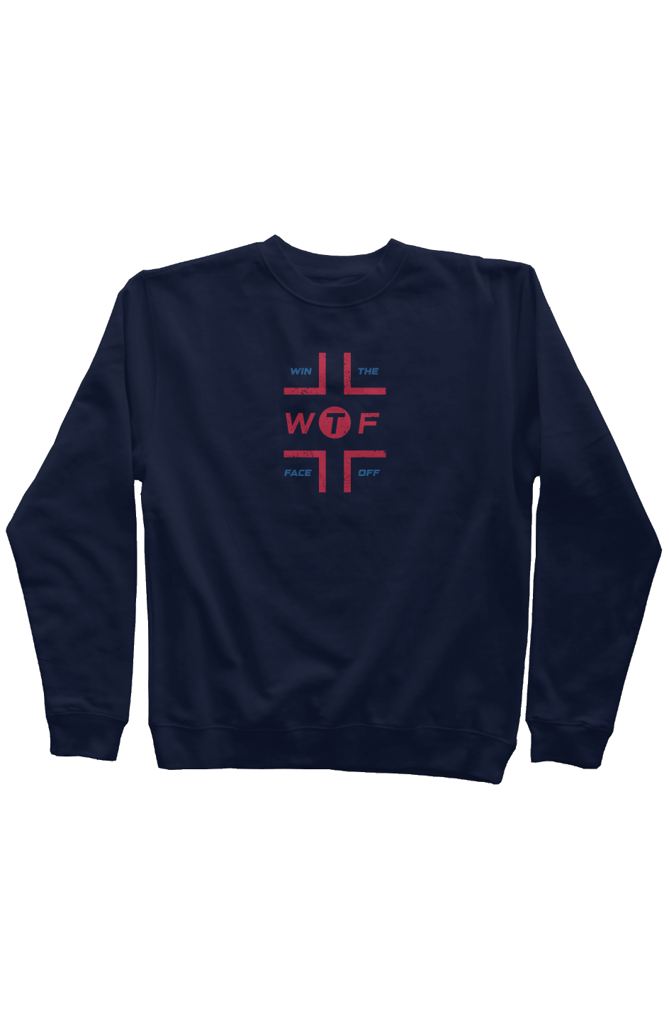 Hash Clash Rinkside Crewneck Sweatshirt Navy Blue | Barn Garb Hockey Threads