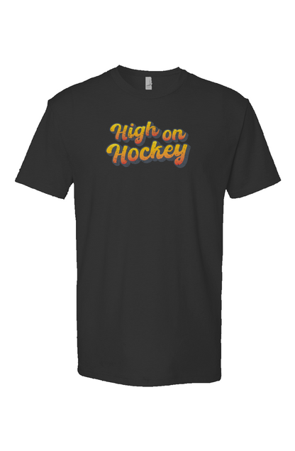 High on Hockey Breakaway Performance Tee Black | Barn Garb Hockey Threads