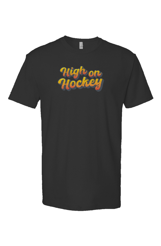 High on Hockey Breakaway Performance Tee Black | Barn Garb Hockey Threads