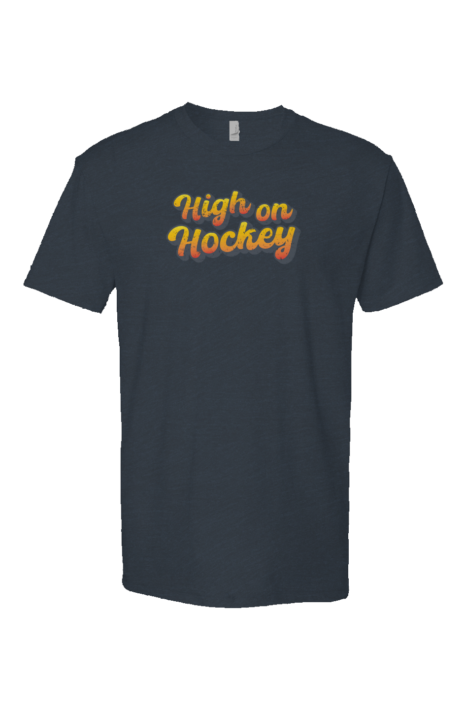 High on Hockey Breakaway Performance Tee Navy Blue | Barn Garb Hockey Threads
