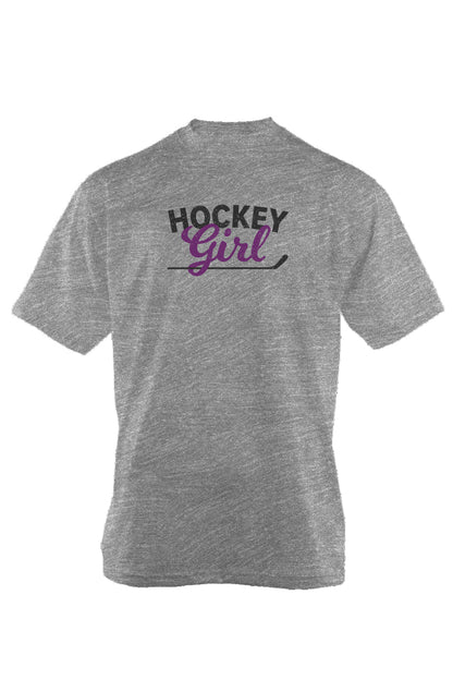 Hockey Girl 90s Throwback Tee Grey | Barn Garb Hockey Threads