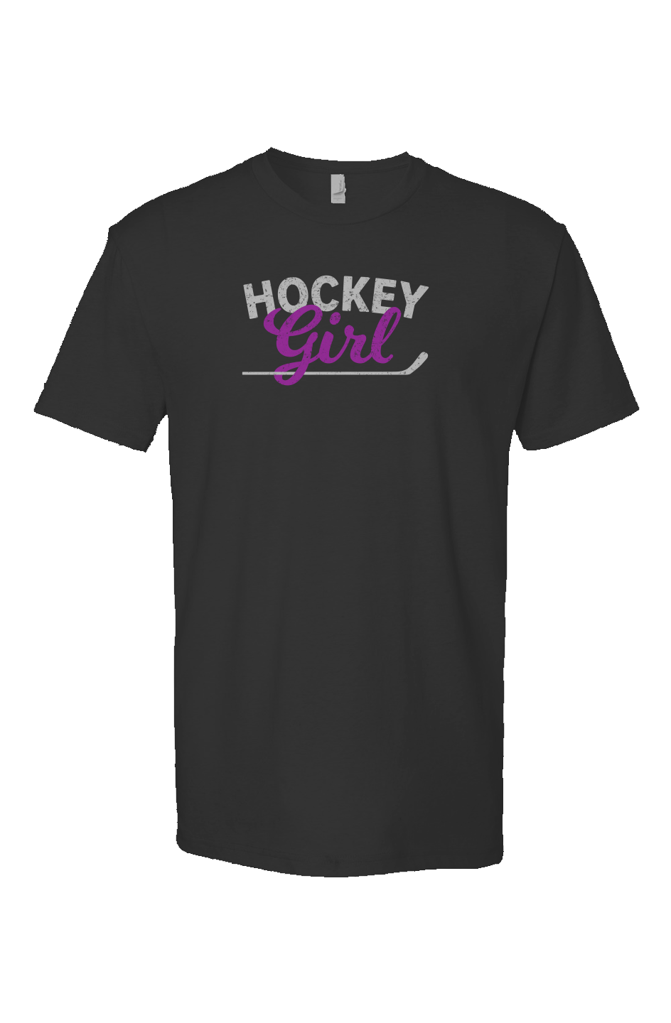 Hockey Girl Breakaway Performance Tee Charcoal | Barn Garb Hockey Threads