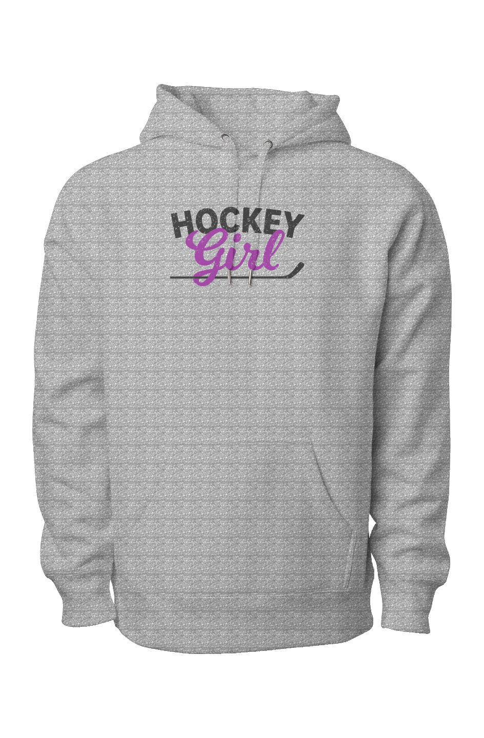 Hockey Girl Legend Heavyweight Hoodie Grey | Barn Garb Hockey Threads