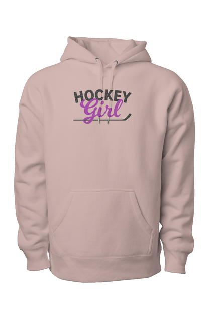 Hockey Girl Legend Heavyweight Hoodie Pink | Barn Garb Hockey Threads