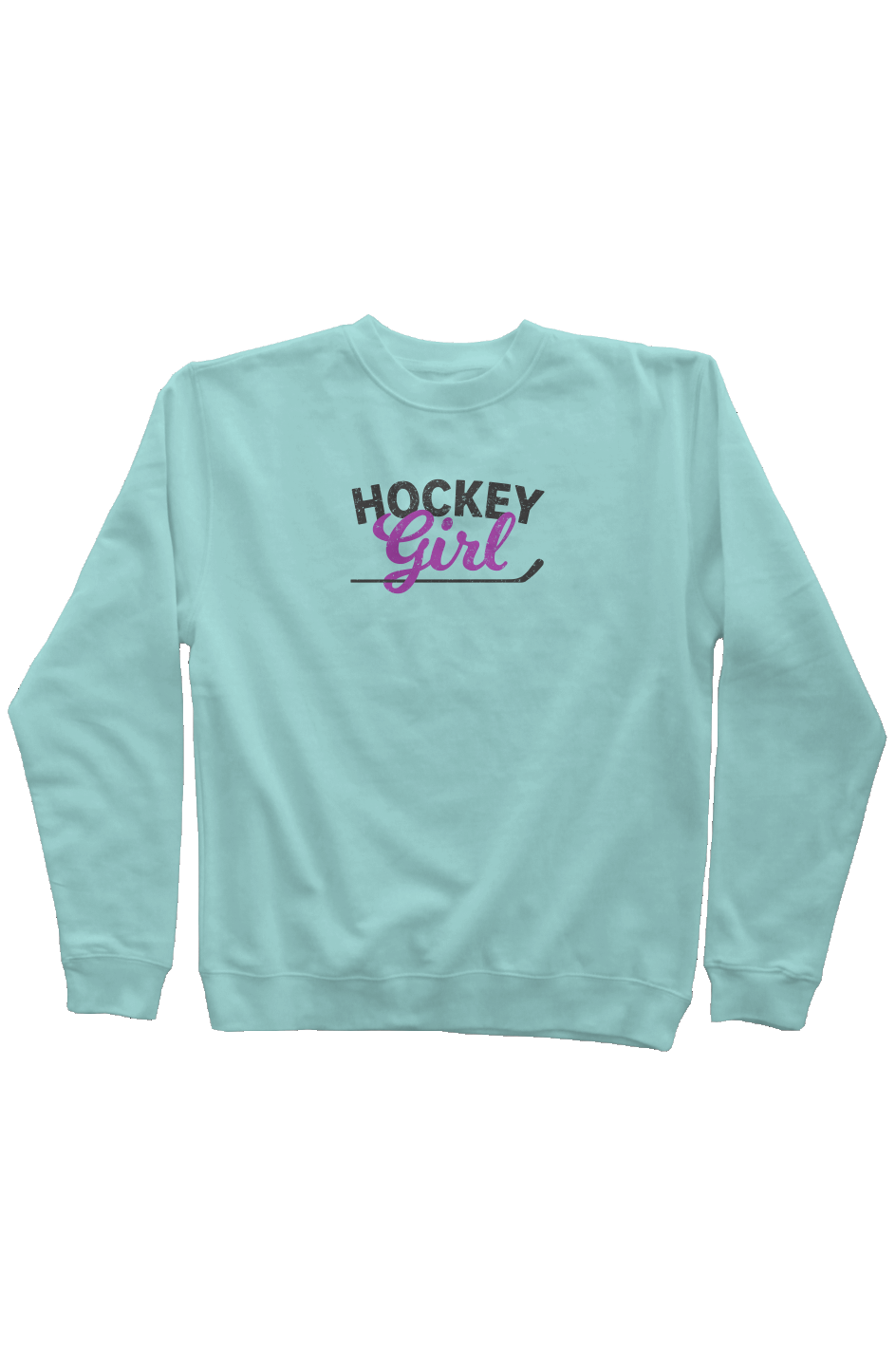 Hockey Girl Rinkside Crewneck Sweatshirt  Mint | Barn Garb Hockey Threads