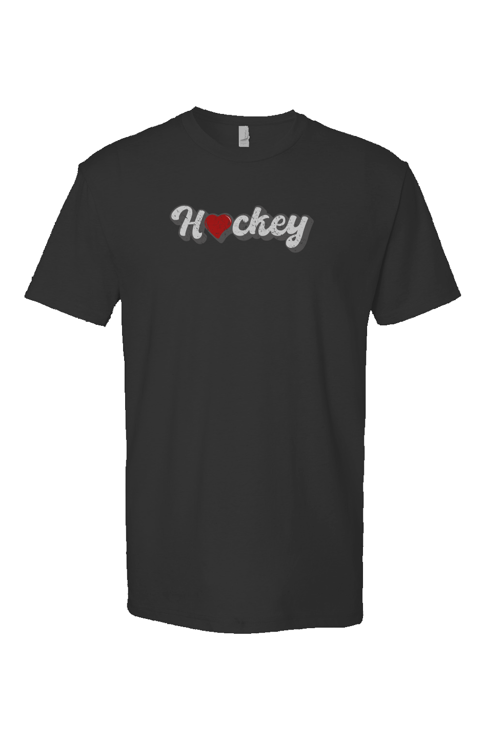 Hockey Heart Breakaway Performance Tee Black | Barn Garb Hockey Threads