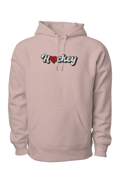 Hockey Heart Legend Heavyweight Hoodie Pink | Barn Garb Hockey Threads