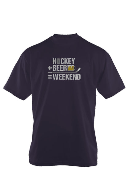 Hockey Math 90s Throwback Tee Navy Blue | Barn Garb Hockey Threads