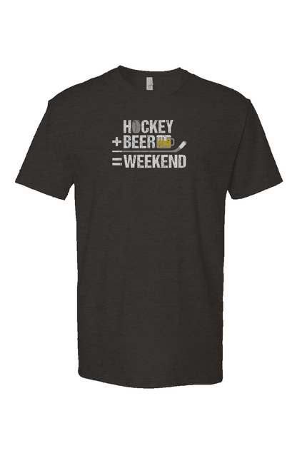 Hockey Math Breakaway Performance Tee Charcoal | Barn Garb Hockey Threads