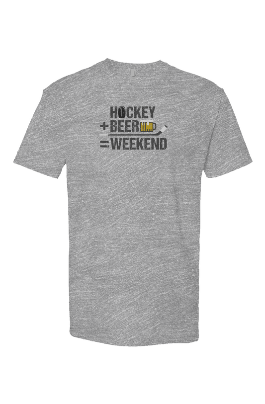 Hockey Math Breakaway Performance Tee Grey | Barn Garb Hockey Threads