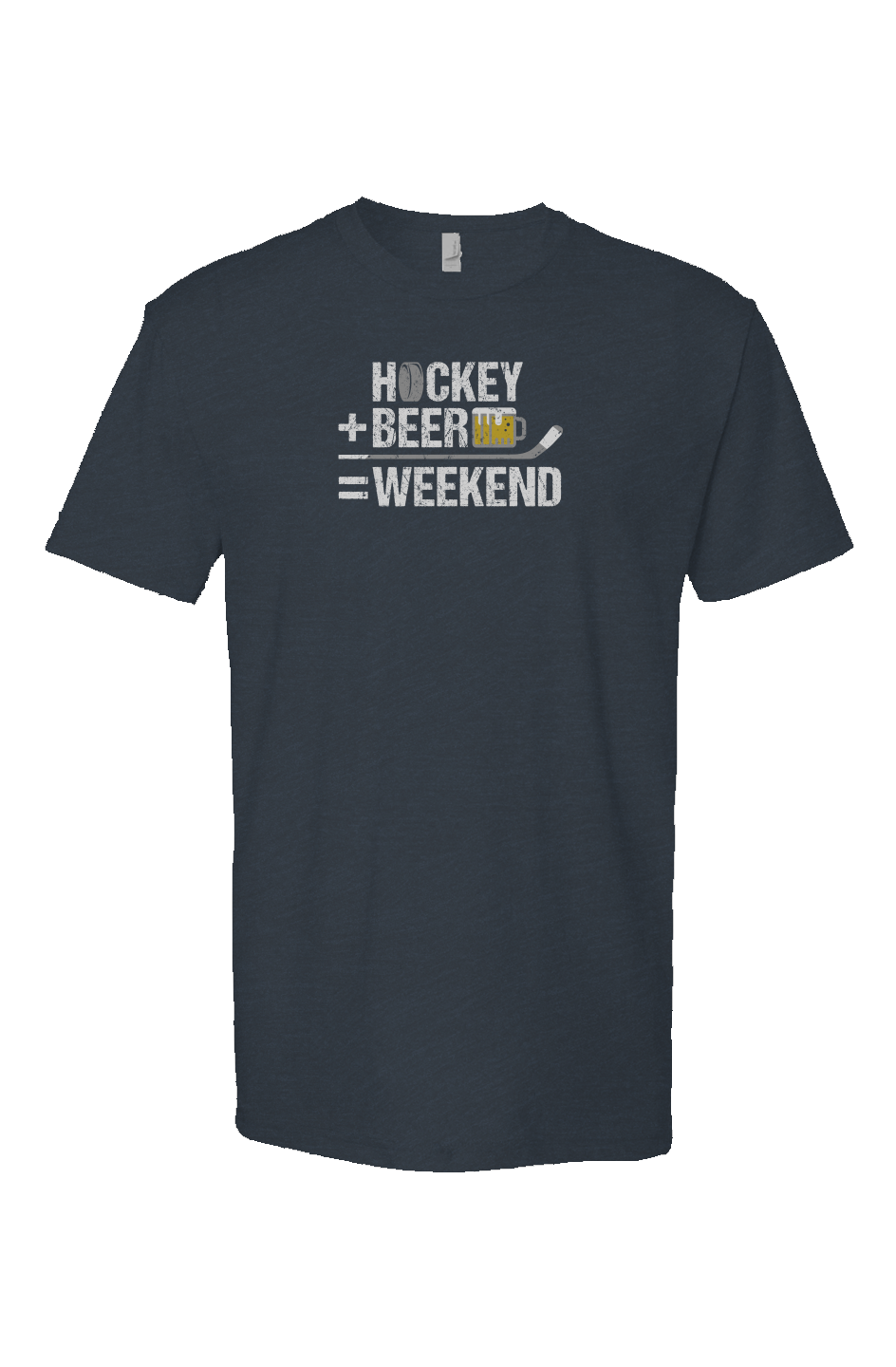Hockey Math Breakaway Performance Tee Navy Blue | Barn Garb Hockey Threads