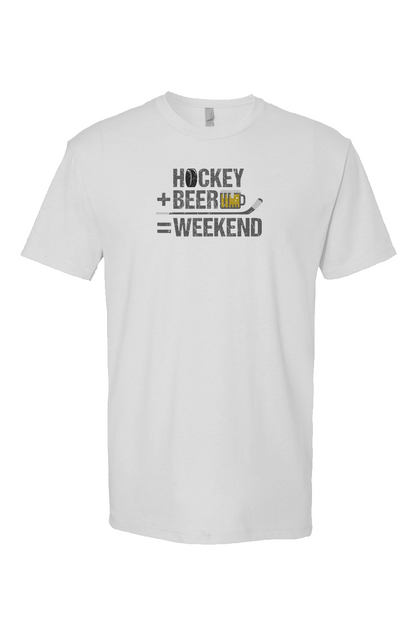 Hockey Math Breakaway Performance Tee White | Barn Garb Hockey Threads
