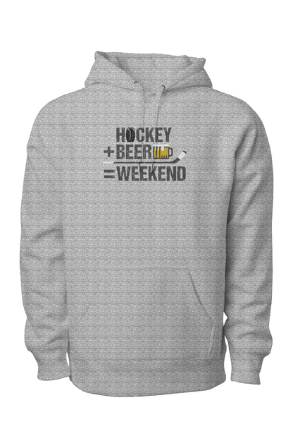 Hockey Math Legend Heavyweight Hoodie Grey | Barn Garb Hockey Threads