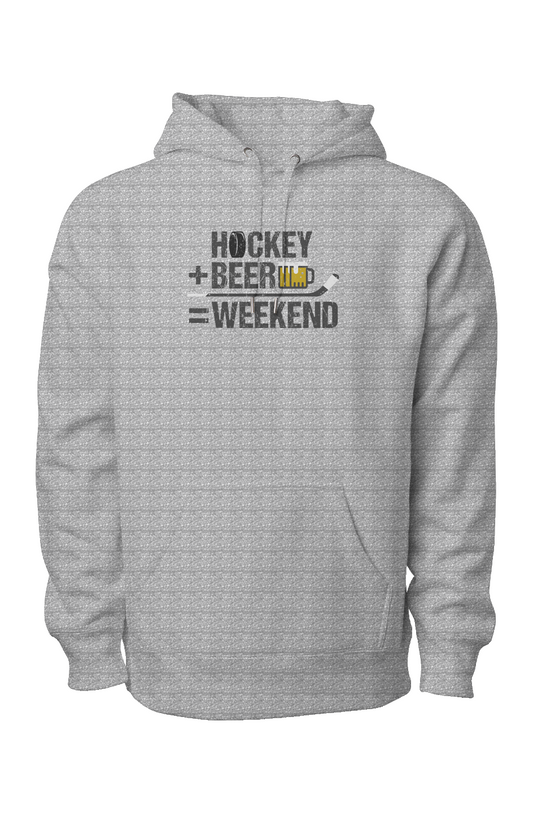 Hockey Math Legend Heavyweight Hoodie Grey | Barn Garb Hockey Threads