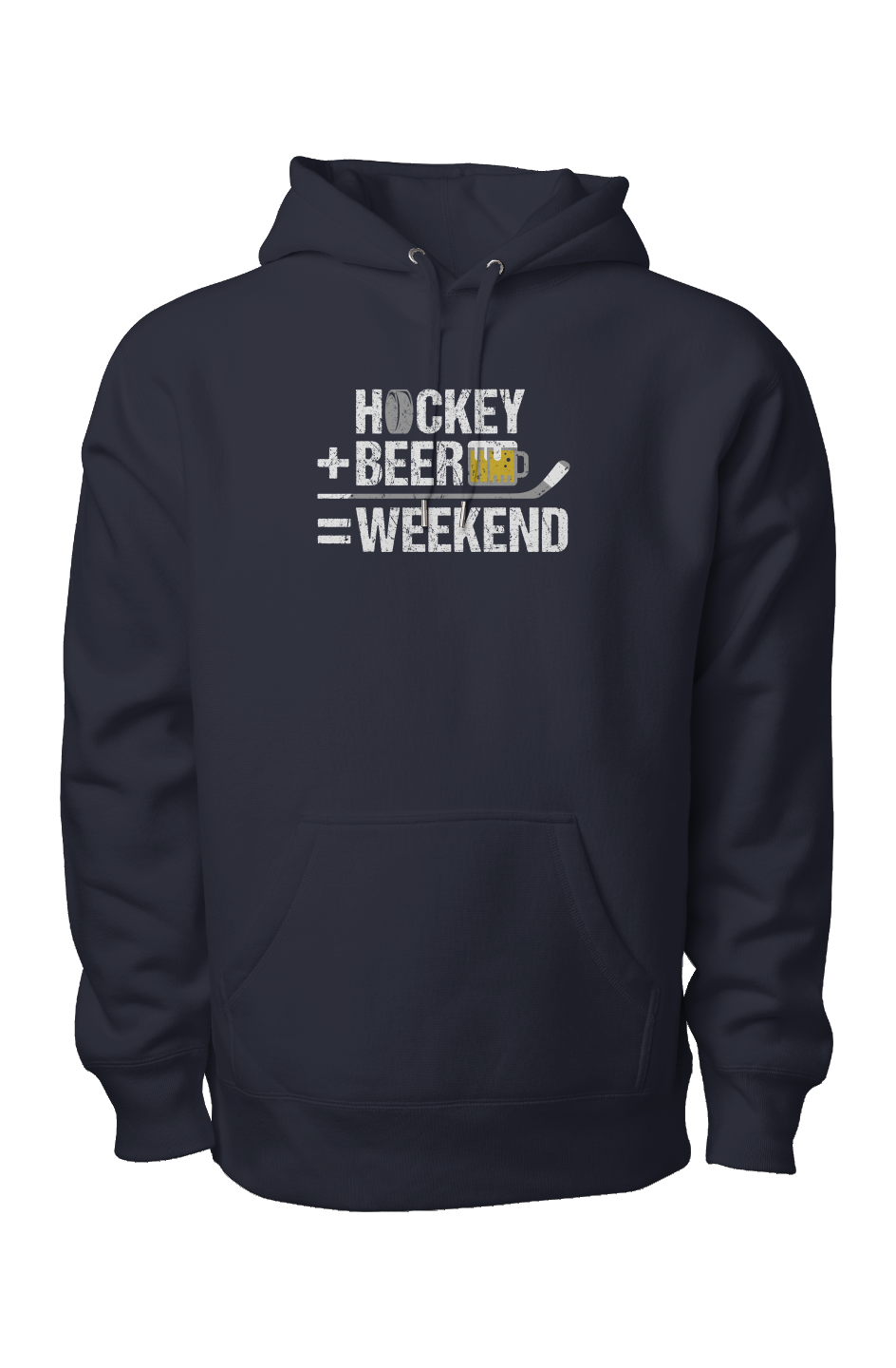 Hockey Math Legend Heavyweight Hoodie Navy Blue | Barn Garb Hockey Threads